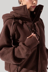 Find Your Inner Fleece Jacket - Chocolate POPFLEX®